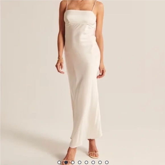 Abercrombie and Fitch Satin Midi Dress - Picture 2 of 6